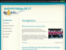 Tablet Screenshot of musikverein-arheilgen.de